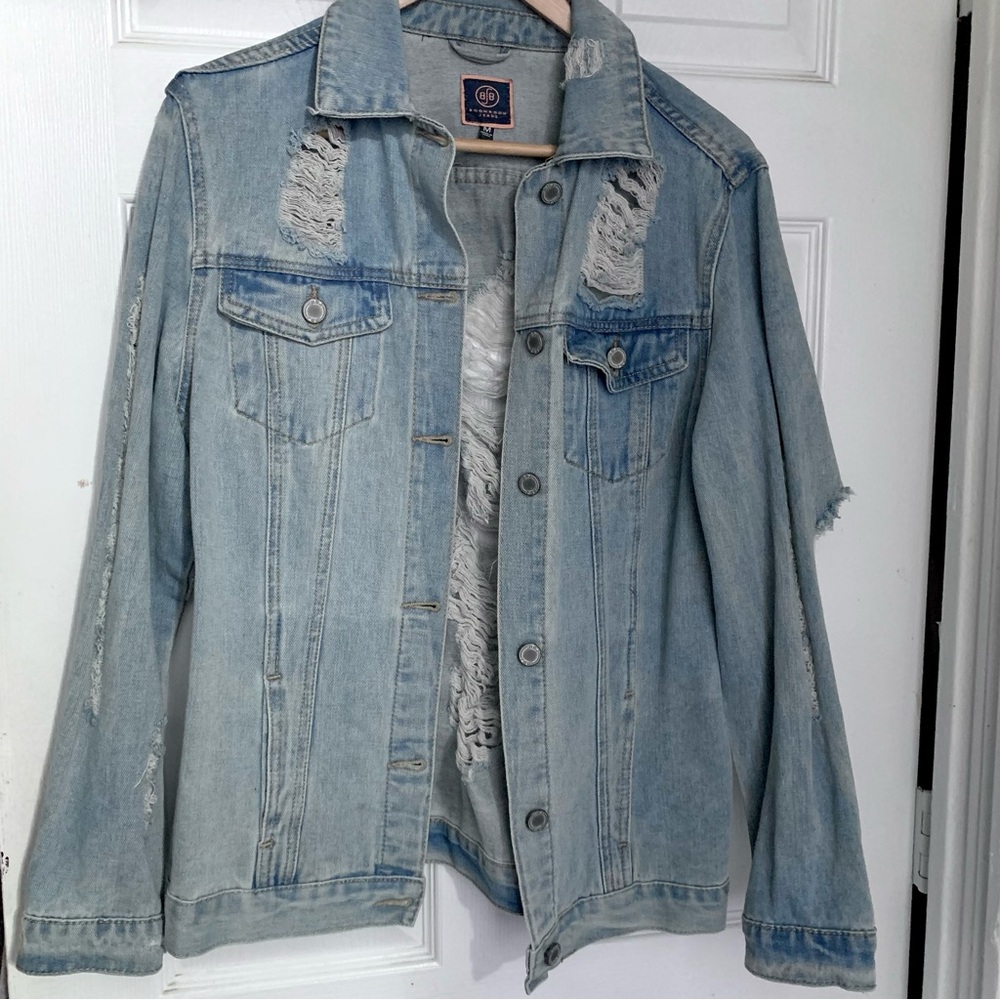 Ripped Jean Jacket Size M